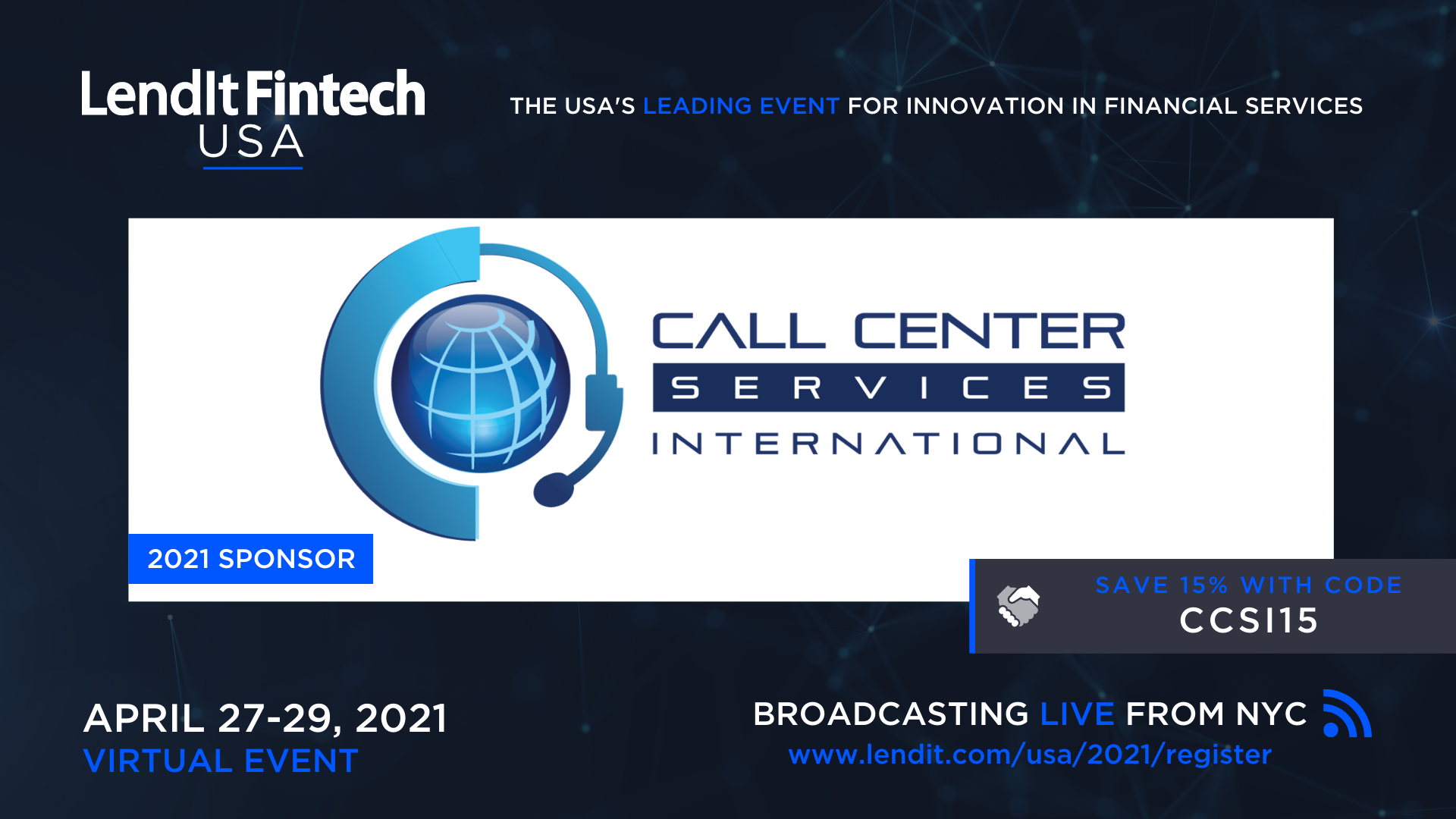 CCSI LendIt 2021 Discount